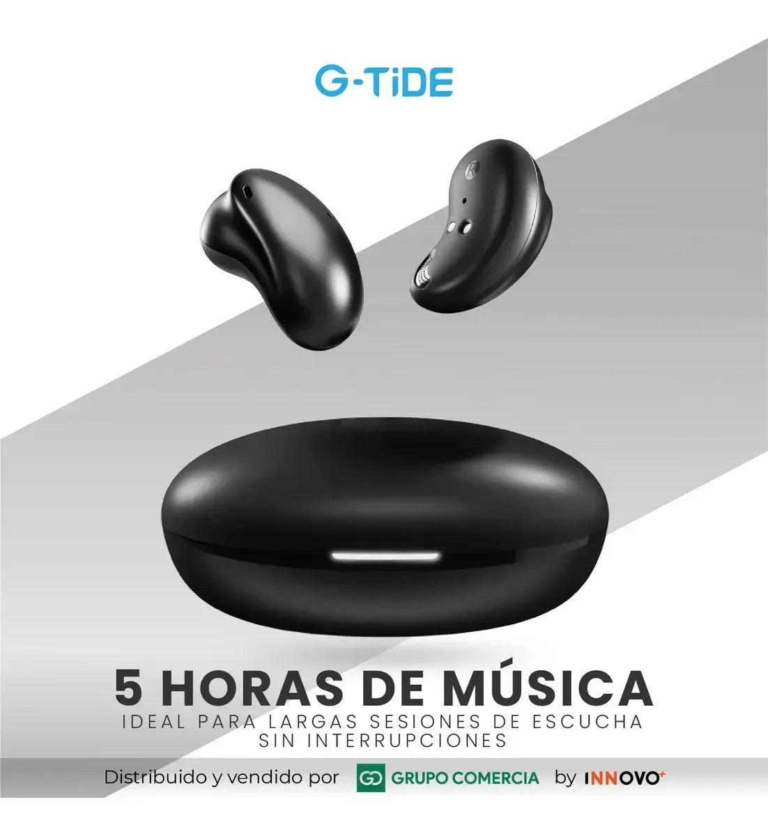 Audífonos Inalámbricos Tws G-tide Bean Black Sonido Inmersivo 3d Negro Negro img #7
