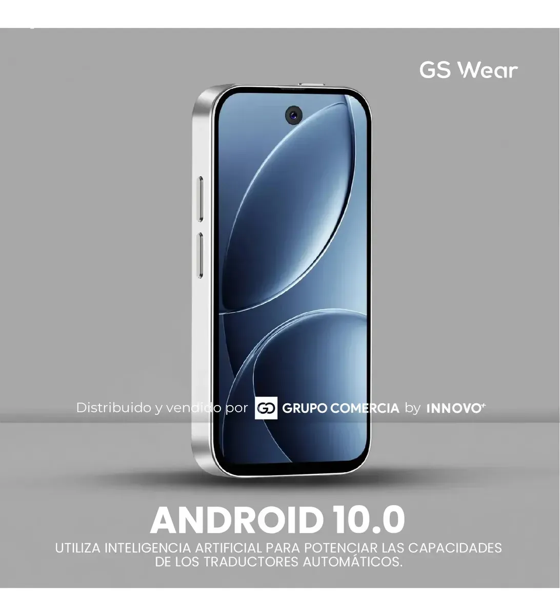 Mini Smartphone Pro Gs Wear Android 10 Traductor Ia Cámara Hd Blanco img #4