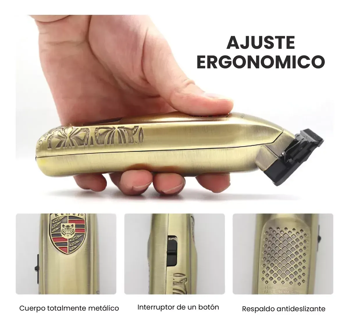 Patillera De Lujo Premium Kemeipro Con Guías Pantalla img #4