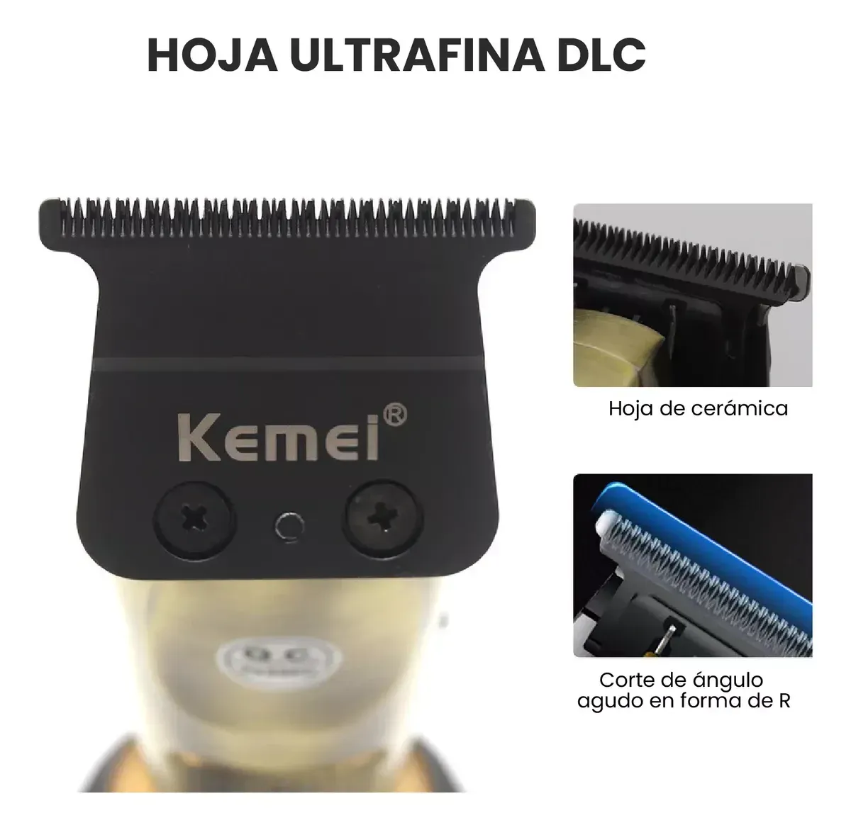 Patillera De Lujo Premium Kemeipro Con Guías Pantalla img #6