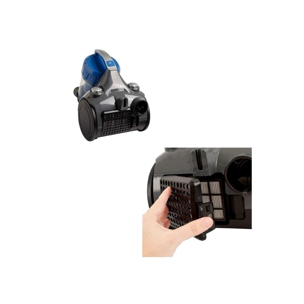 Aspiradora Kalley Ciclónica 1200W Sin Bolsa 1.5L Potente y Compacta img #2