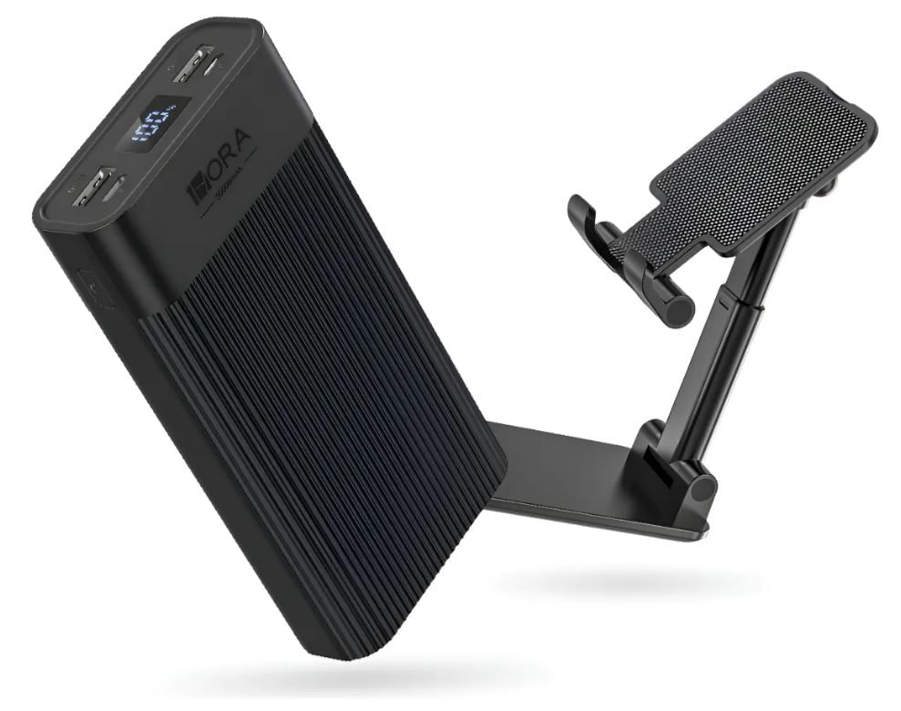 Powerbank 20000mah Digital Con Soporte Celular Plegable img #1