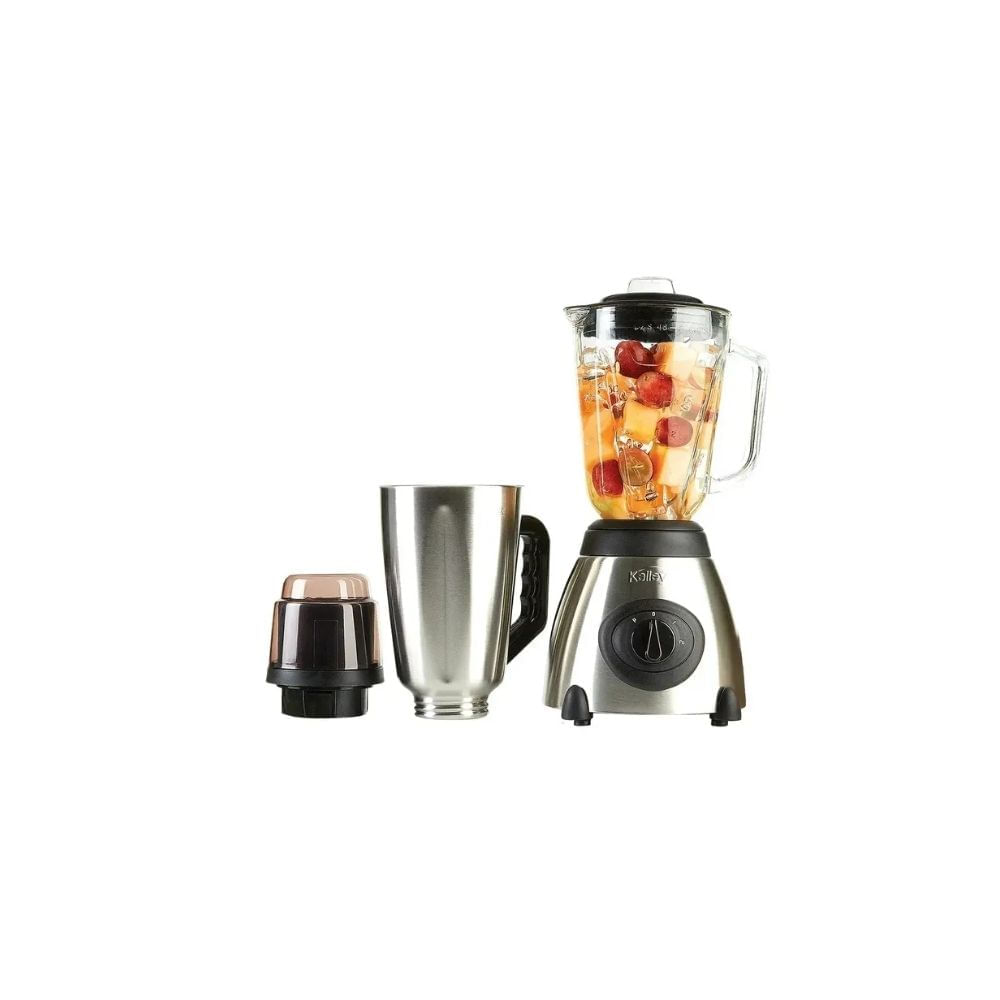 Licuadora Kalley 1.5L Vaso Vidrio + Acero Inoxidable con Picatodo Potente img #5