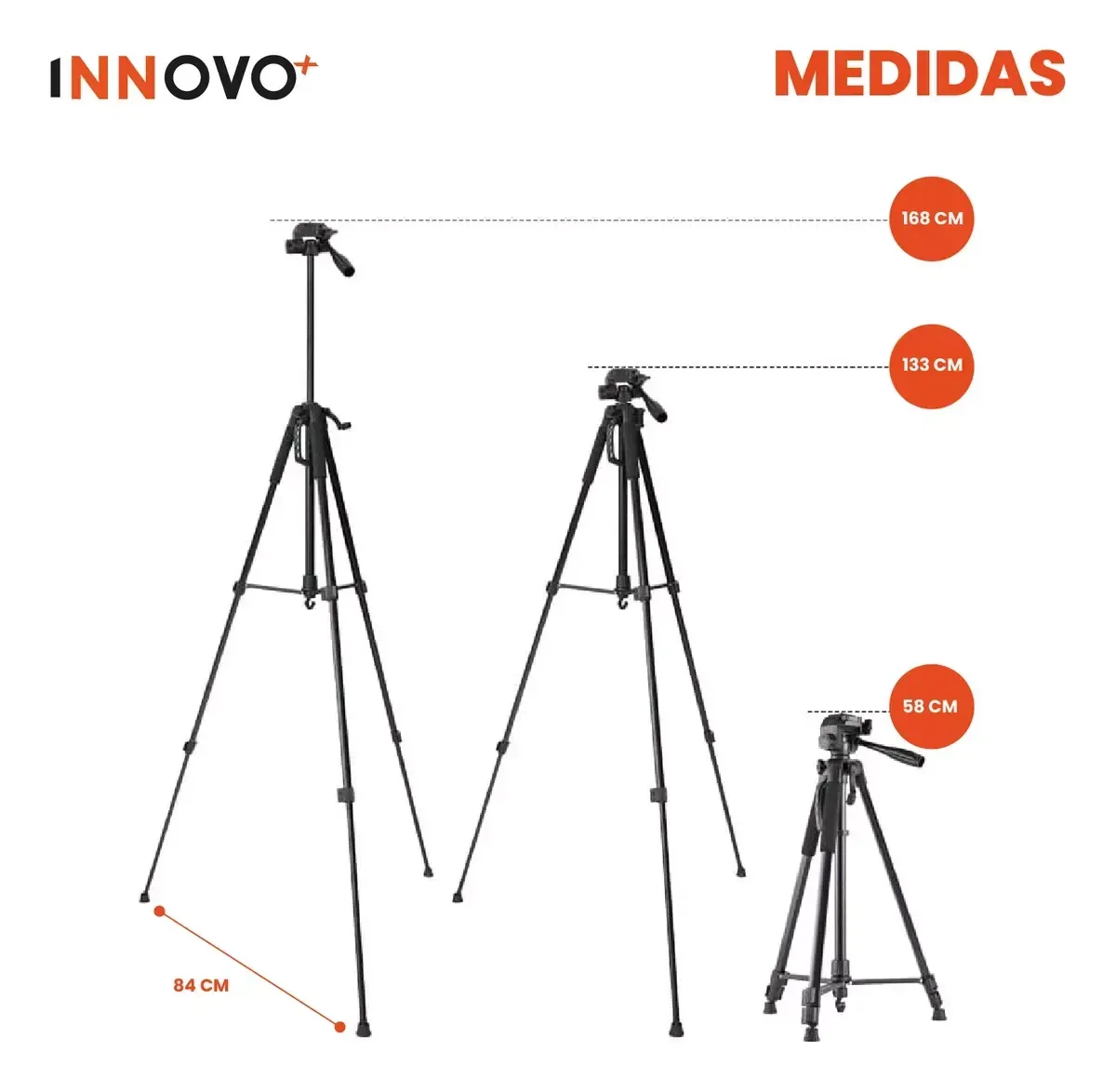 Trípode Profesional Ajustable Con Estuche Hasta 170cm img #5