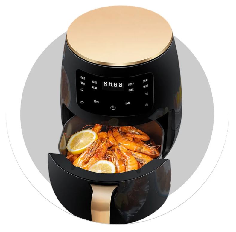 Freidora De Aire 6 Litros 1400w Digital Táctil Sin Aceite Multifunción img #4