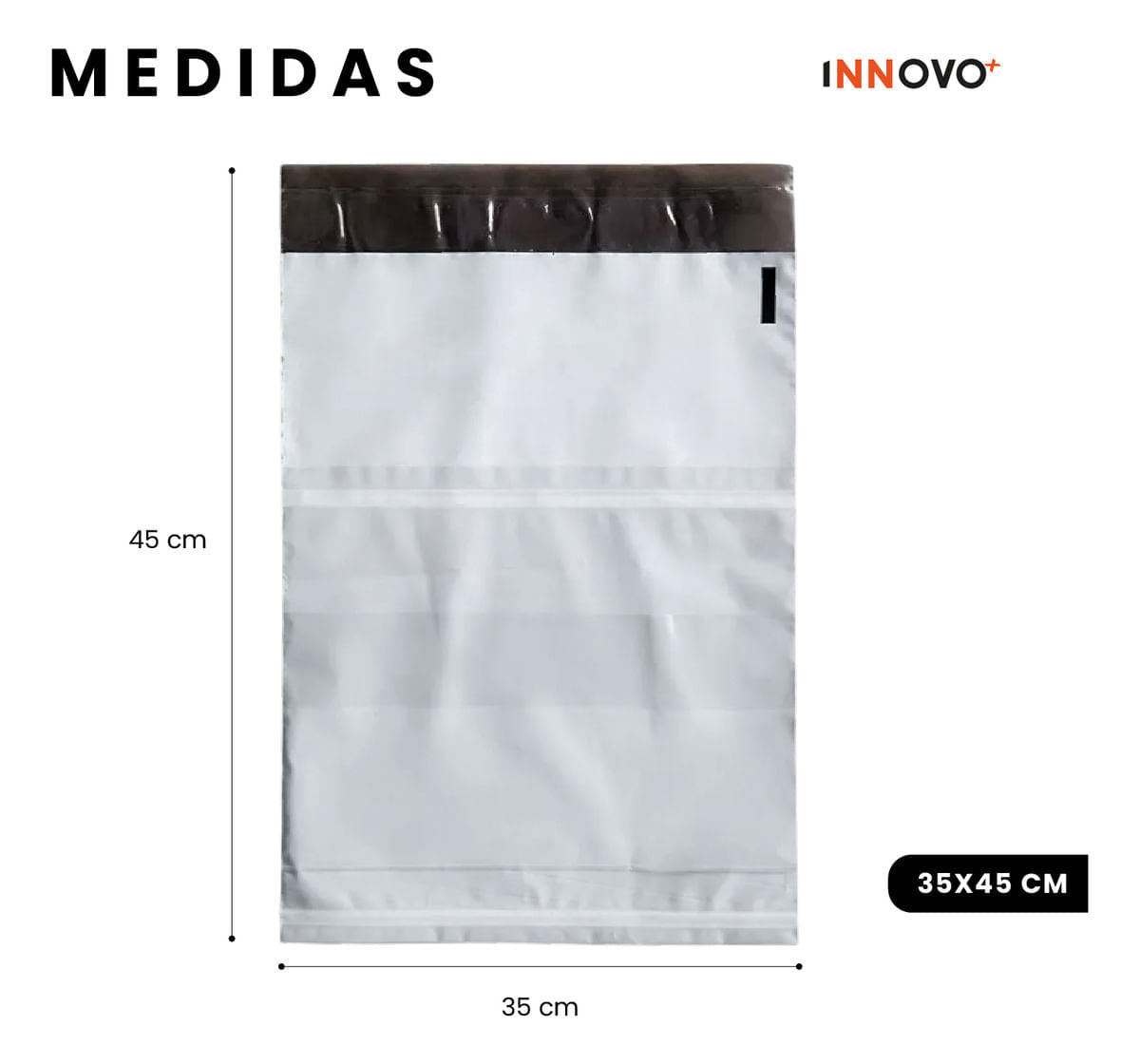 Bolsas De Seguridad Porta Guía Para Mensajería 45 X 35 Ecommerce Biodegradable img #3