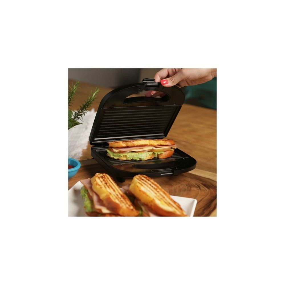 Sanduchera Eléctrica Kalley 760W Antiadherente Parrilla Panini Grill img #5