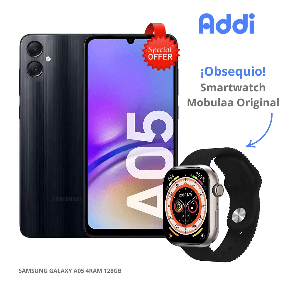 Celular Samsung Galaxy A05 4RAM 128GB + Smartwatch Mobulaa Original img #1