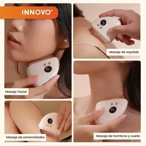 Combo Masajeador Facial Corporal Eléctrico+ Diadema Banda Cabello Con Velcro + Obsequio img #2