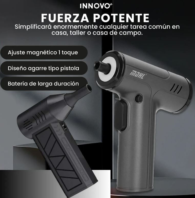 Destornillador Eléctrico 10 En 1 Con Mini Ventilador Portátil Innovo 4 Velocidades img #6