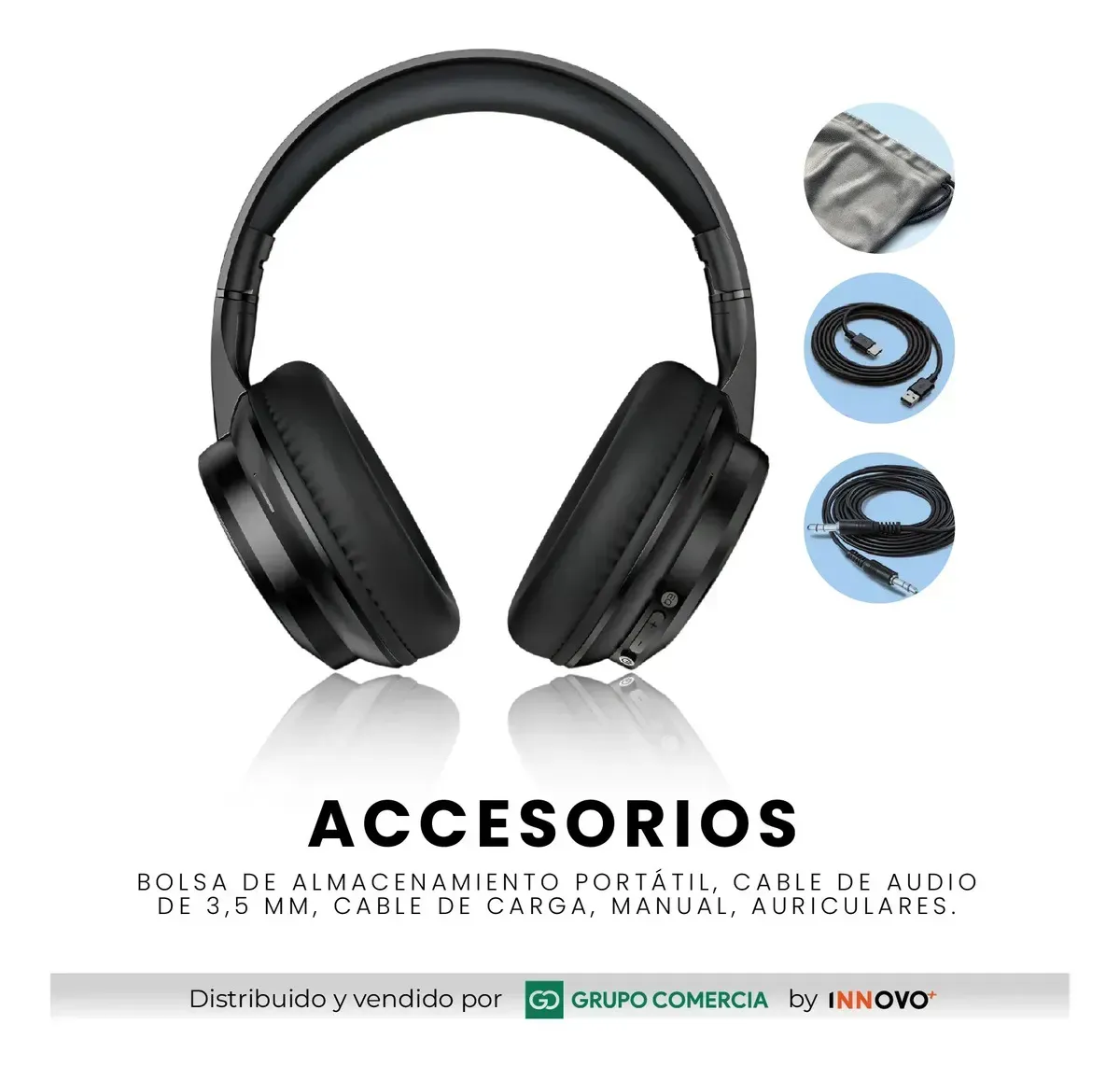 Audífonos Bluetooth 5.3 G-tide C1 Lite Cancelación De Ruido 95% Negro img #7
