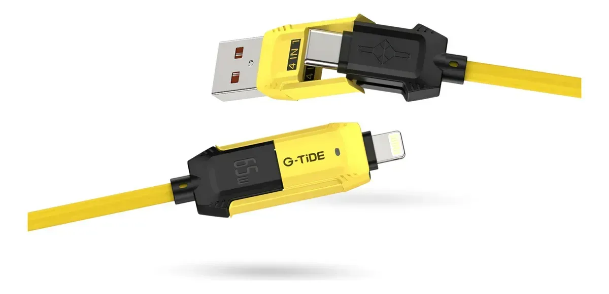 Cable De Carga Universal 4 En 1 G-tide 65w Carga Rápida Usb-c Micro 1.5m img #1