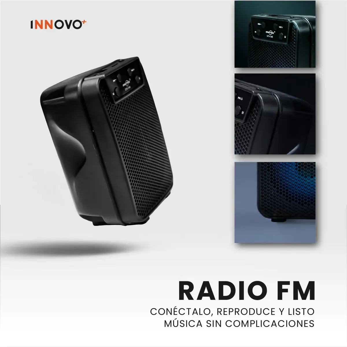 Parlante Bluetooth Portátil 3 Gts-1345 Mini Bocina Recargable img #2