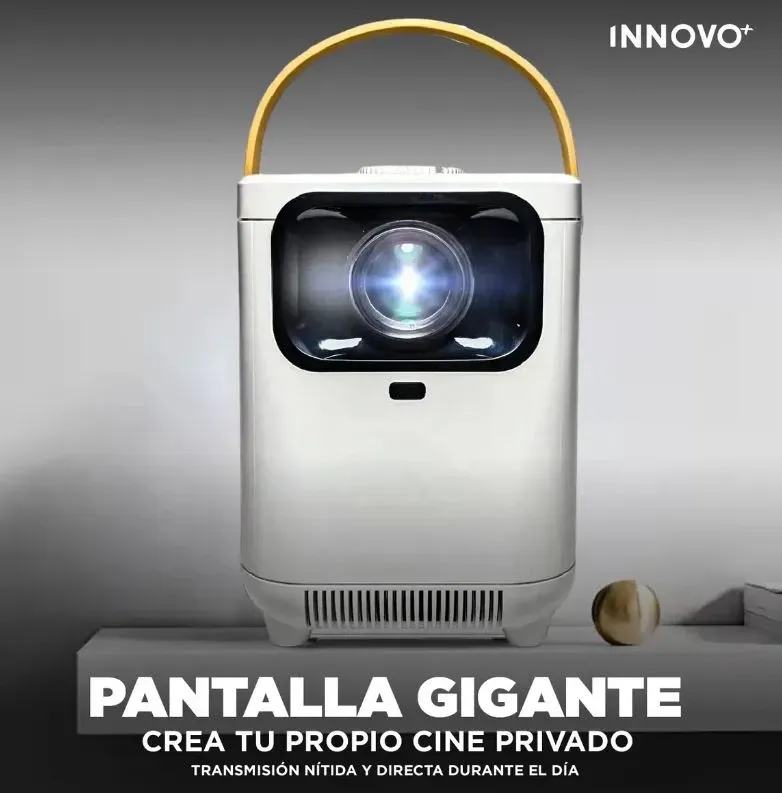 Proyector Portátil E350 4k Ultra Hd 350 Pantalla Android 13 Blanco img #4