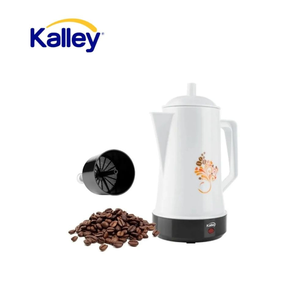 Cafetera Eléctrica Kalley Percoladora 12 Tazas Blanca Práctica y Duradera img #1