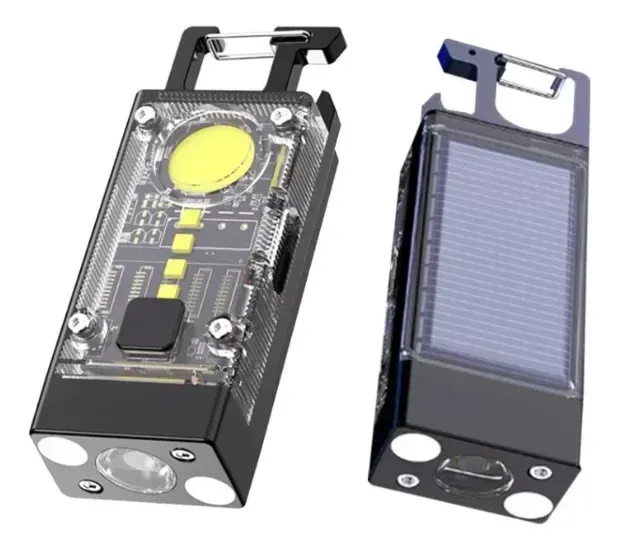 Linterna Led Bolsillo 11 En 1 Camping Panel Solar Recargable img #1