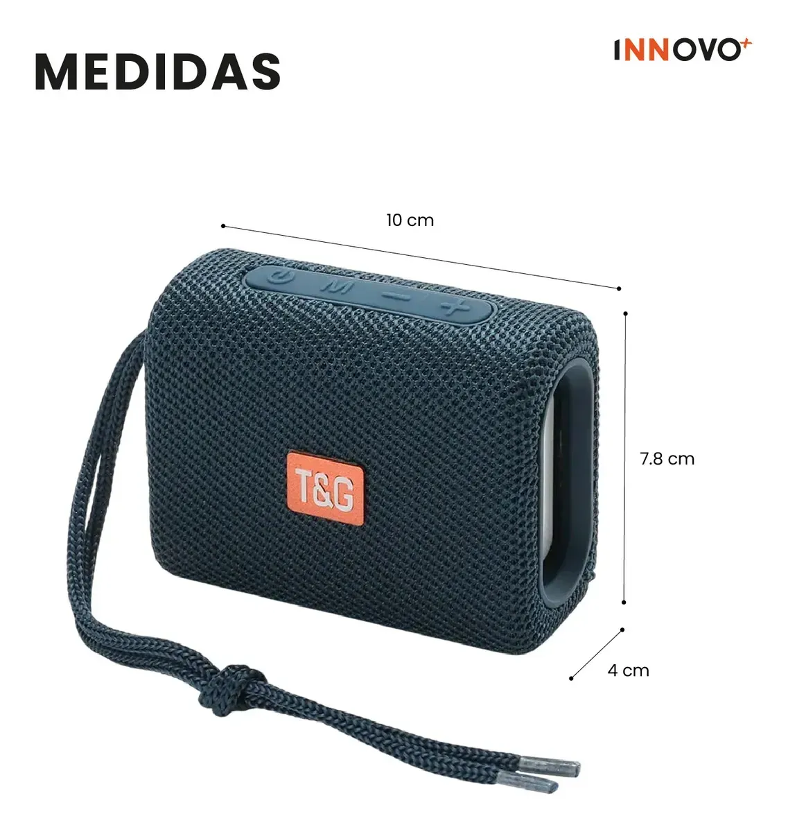 Parlante Bluetooth T&amp;g Tg-313 Inalámbrico Portátil Tws Azul Azul img #2