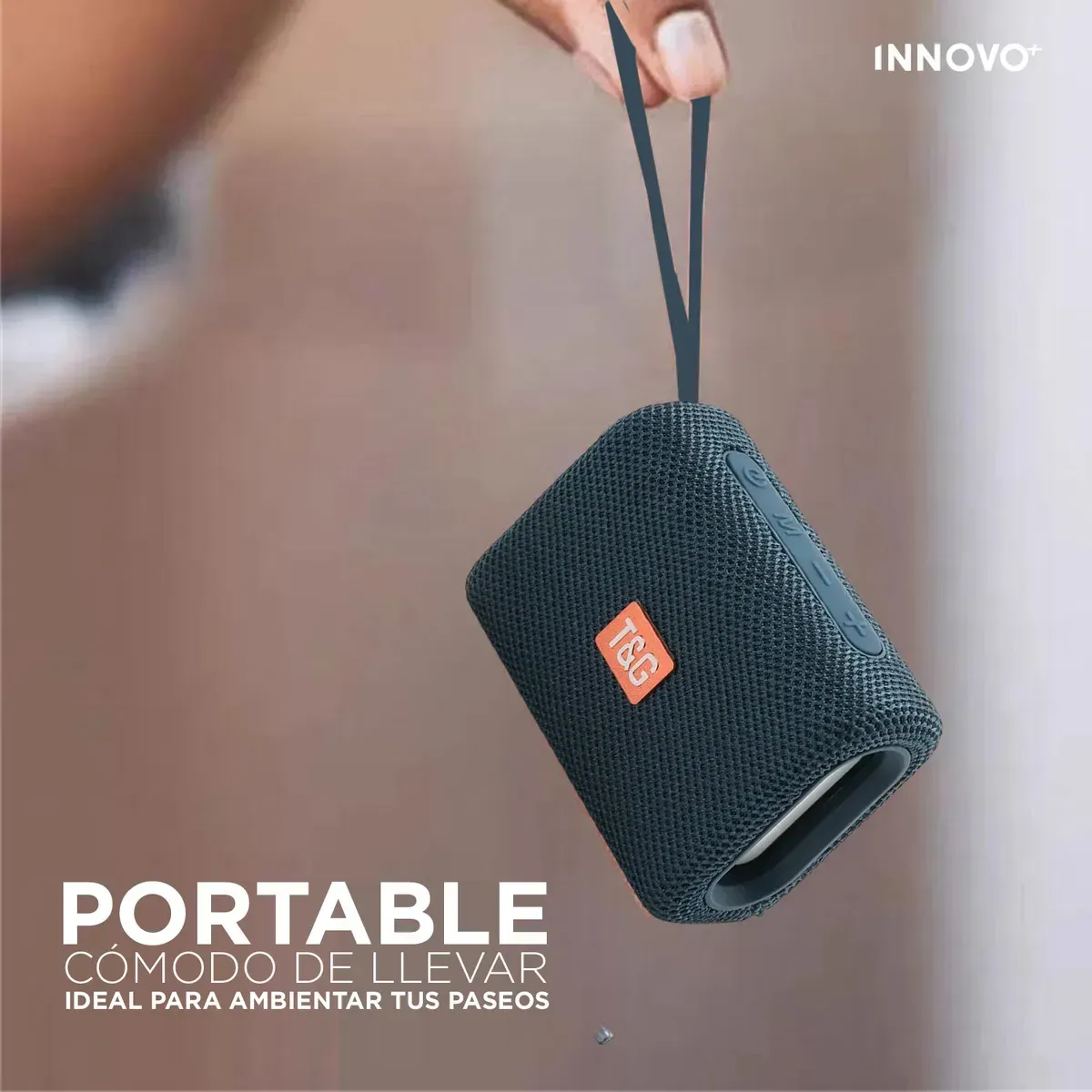 Parlante Bluetooth T&amp;g Tg-313 Inalámbrico Portátil Tws Azul Azul img #5
