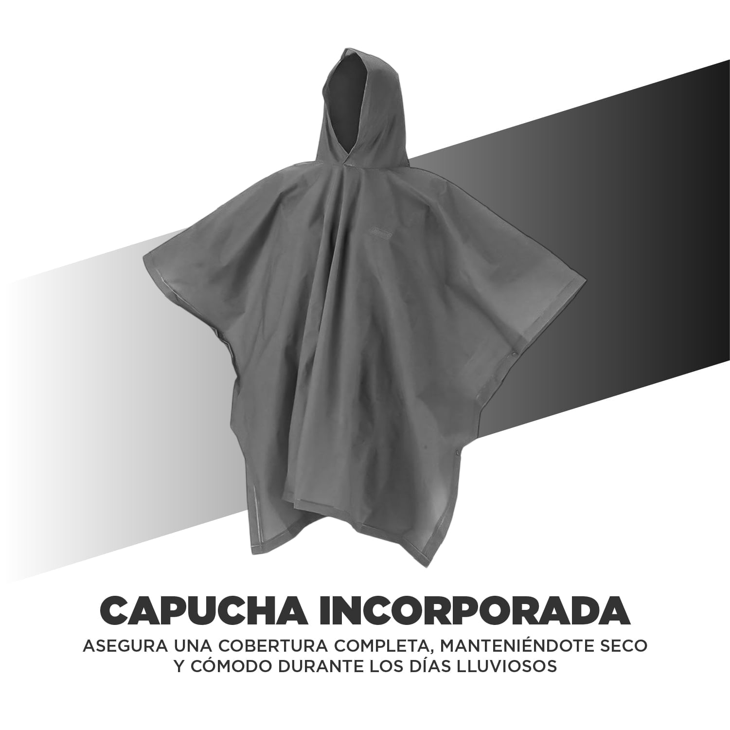 Poncho Capa Impermeable Unisex Termosellado Sin Costuras Premium img #3
