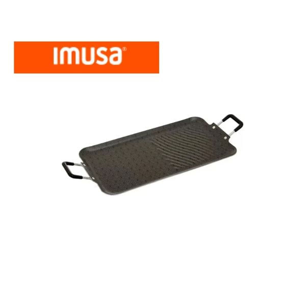 Plancha Asadora Rectangular Imusa Antiadherente Parrilla 47x25cm img #1