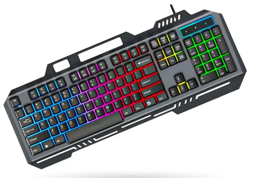 Teclado Gamer K-3000 Rgb Panel Metálico Teclas Suspendidas Sensación Mecánica img #1