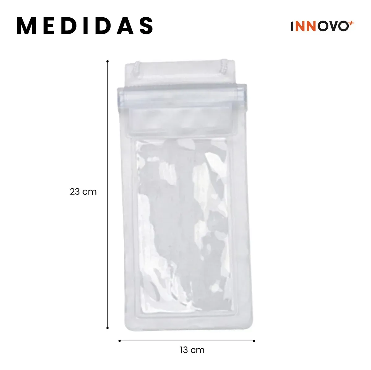 Funda Impermeable Para Celular Táctil Sumergible Cierre Hermético img #2