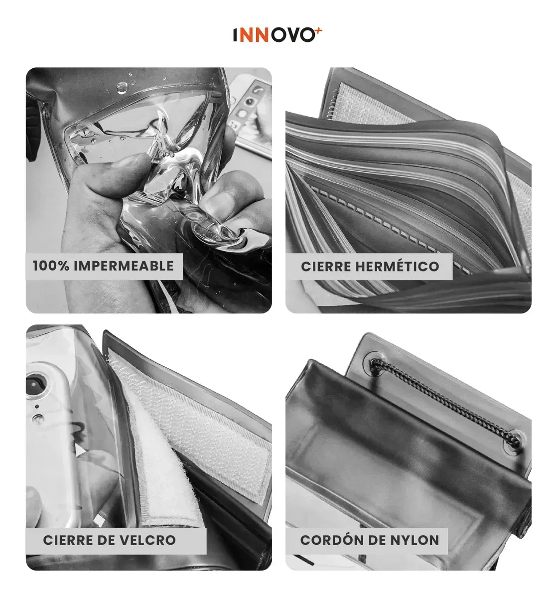 Funda Impermeable Para Celular Táctil Sumergible Cierre Hermético img #7