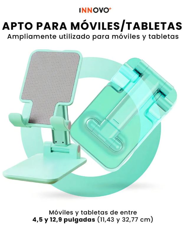 Soporte Plegable Celular Y Tablet Ajustable Portátil Escritorio Universal img #2