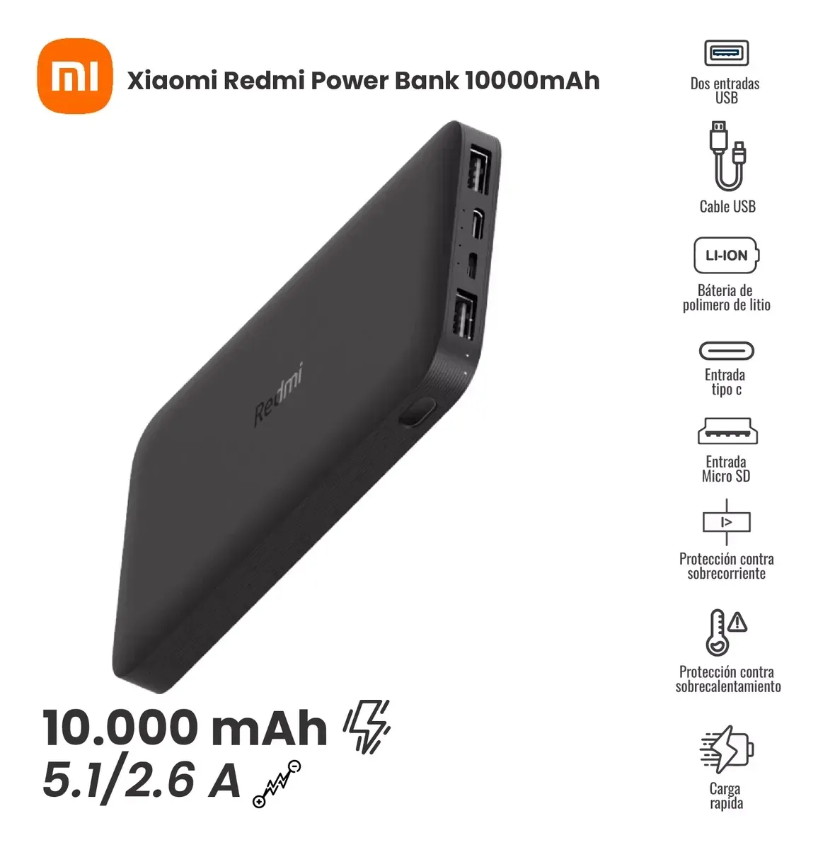 Power Bank 10000mah Redmi Power Bank img #3