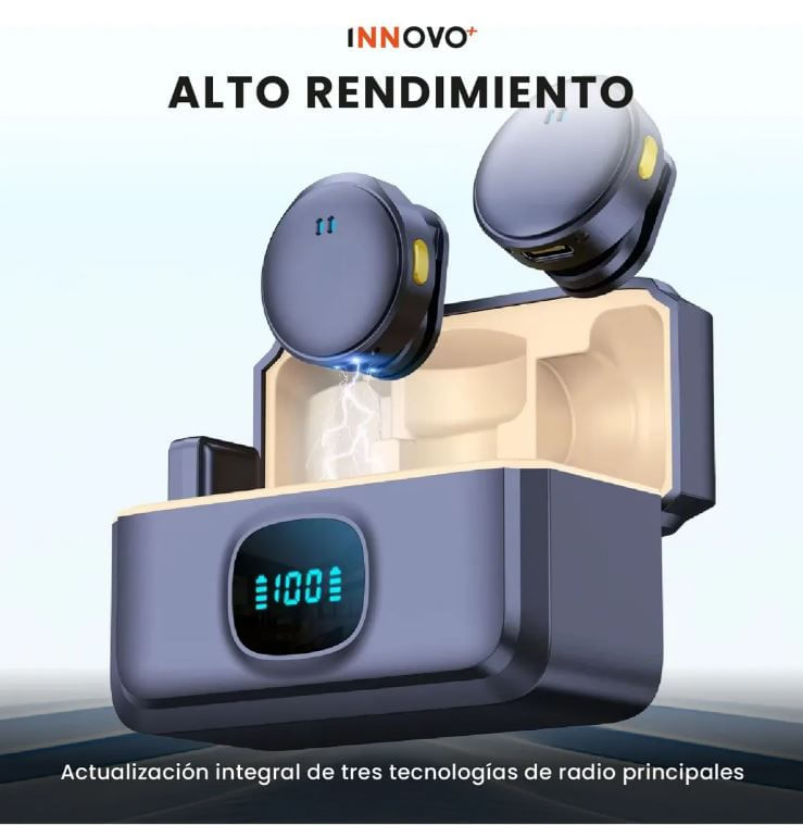 Micrófono Inalámbrico Solapa Magnético Solapa Doble Canal Profesional 40hrs img #4