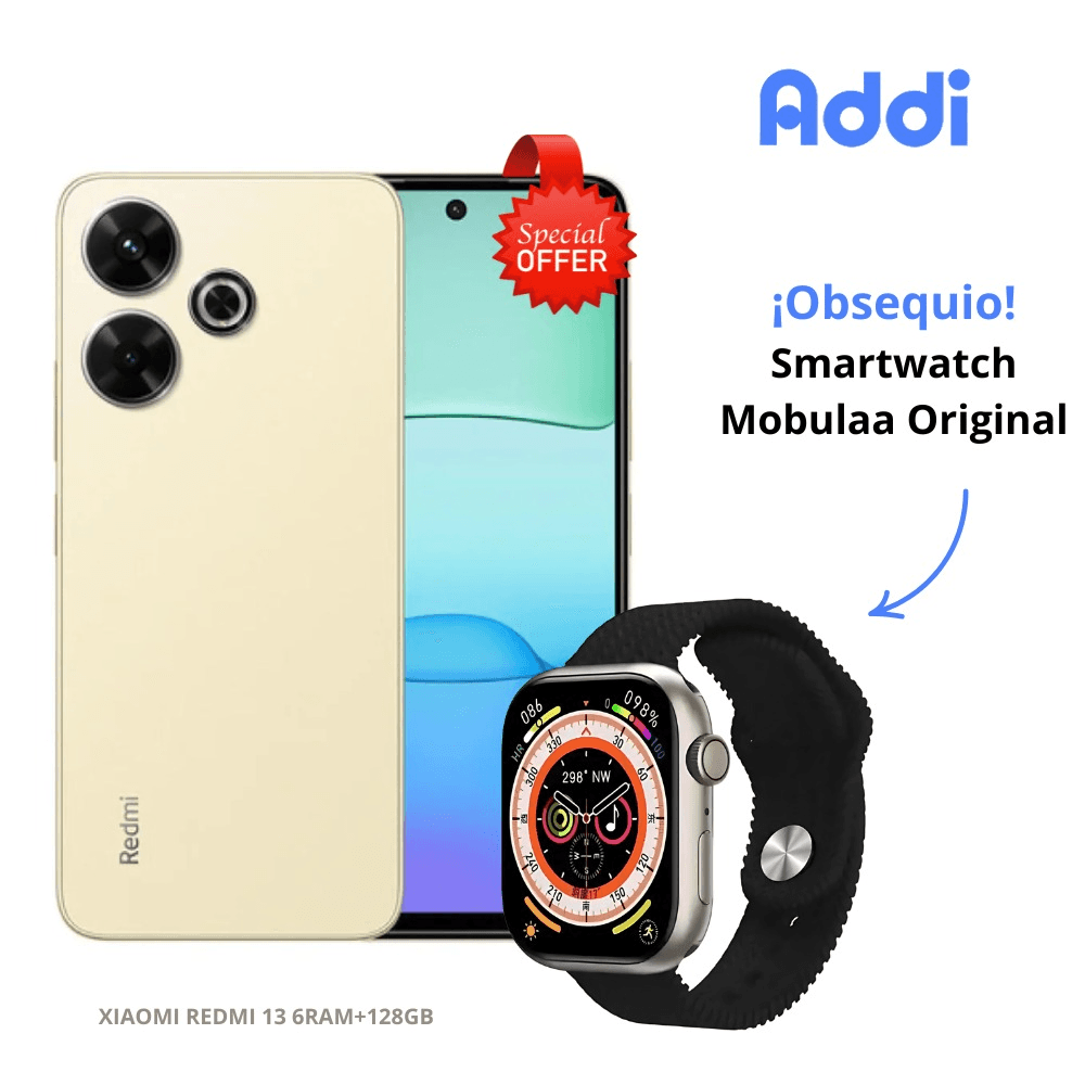 Celular Xiaomi Redmi  13 6 RAM 128 GB + Obsequio Smartwatch Mobulaa Original img #1