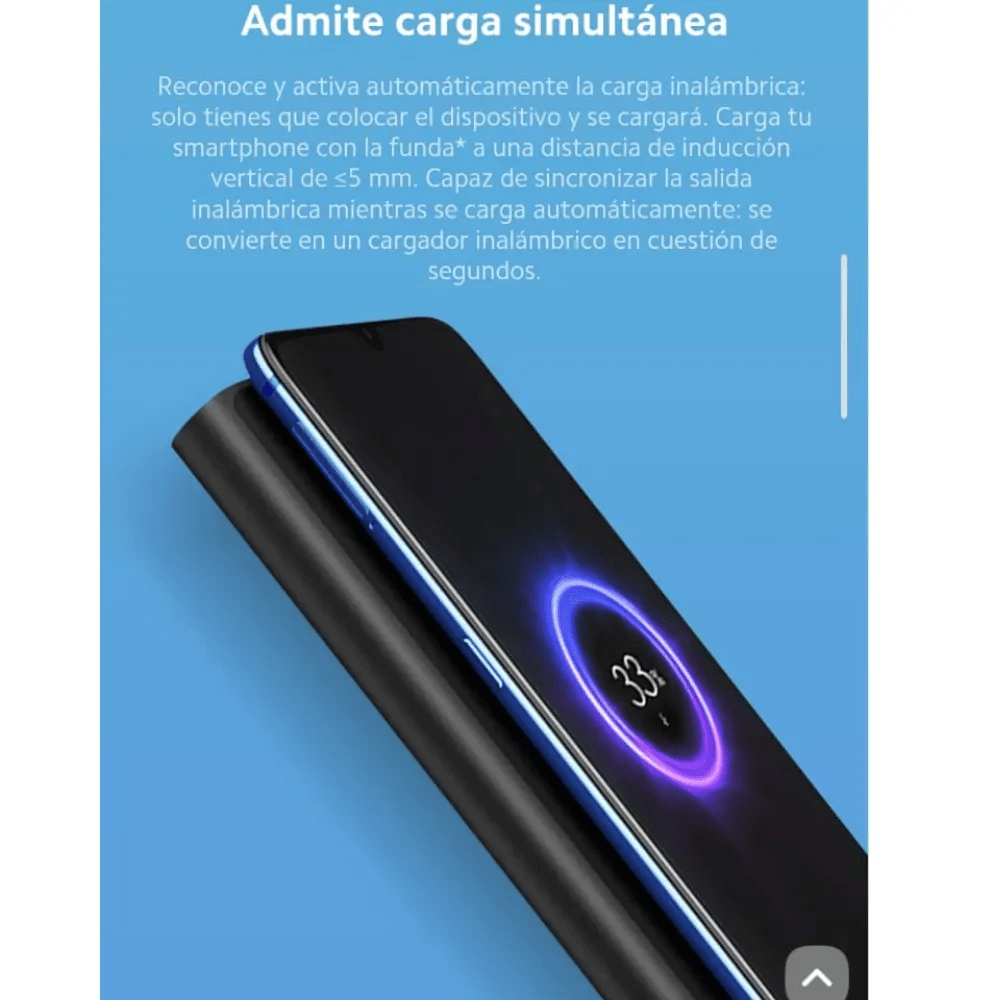 Power Bank Xiaomi Wireless 10.000 Mah Carga Inalambrica img #3