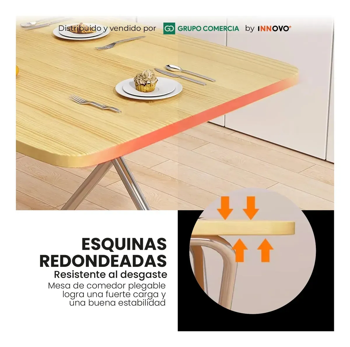 Mesa Plegable Multifuncional Escritorio Portátil De Madera 60x40cm Café Café img #4