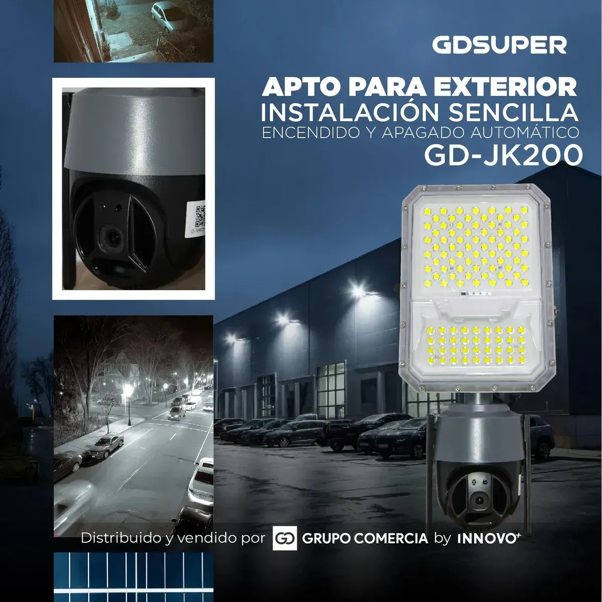 Cámara Vigilancia Wifi 1440p Robotica Exterior Reflector Solar Led 18000lm img #5