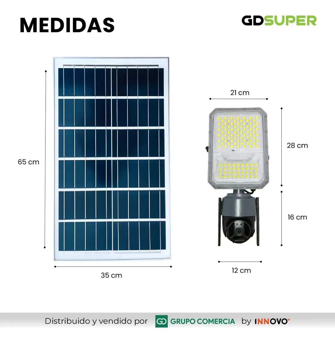 Cámara Vigilancia Wifi 1440p Robotica Exterior Reflector Solar Led 18000lm img #2