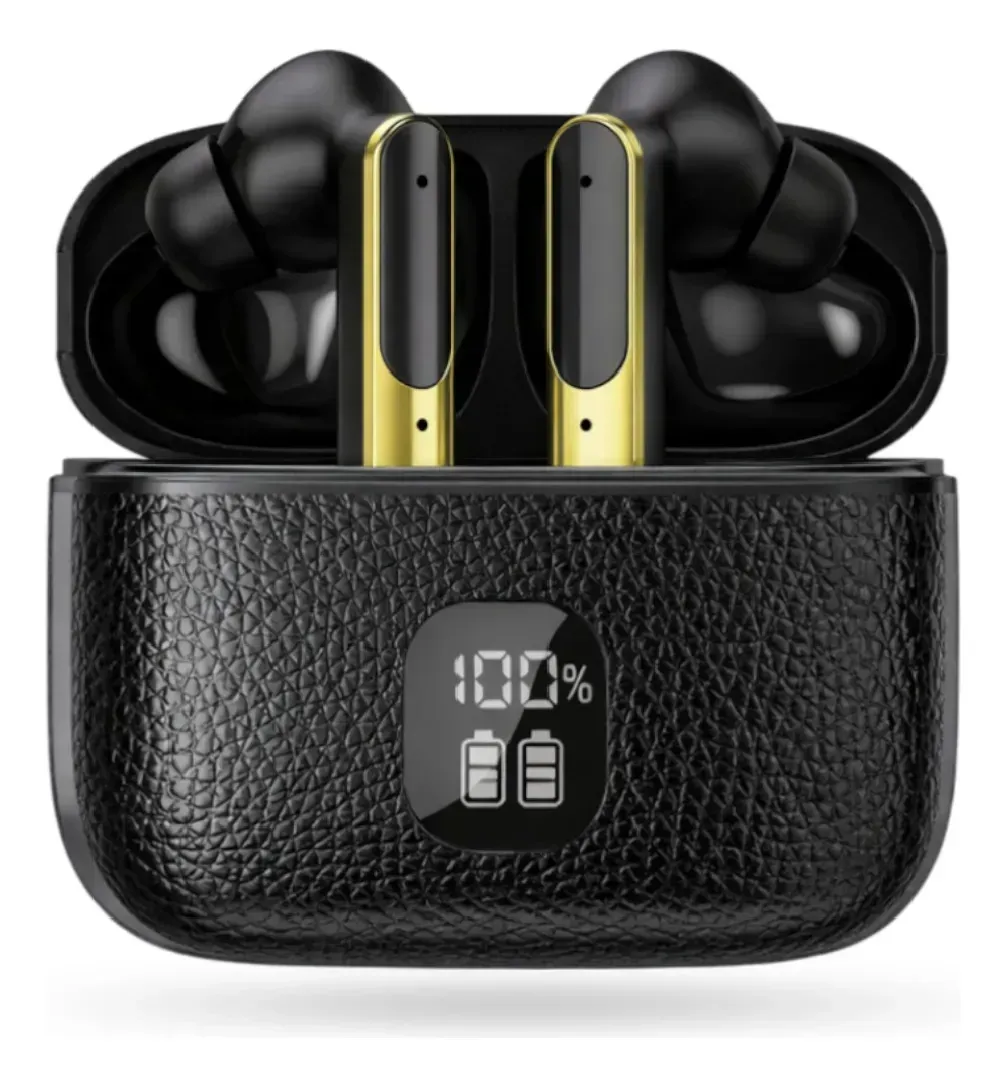Audífonos Kin Kl-66 Pro Sonido Espacial Cancelación Ruido Pantalla Led Negro Negro img #1