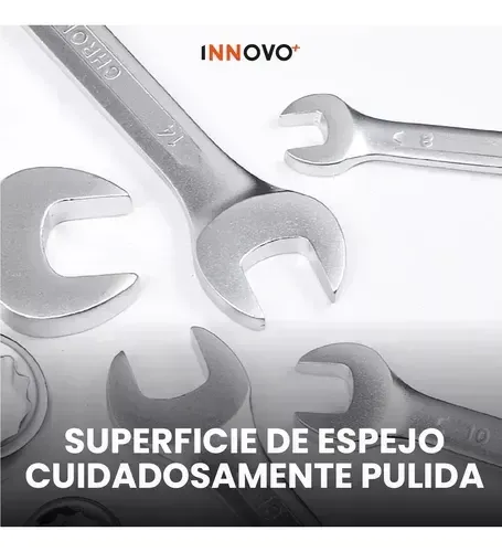Juego Set Llaves Mixtas Chrome Vanadium 8 Pz Rache Estuche img #5