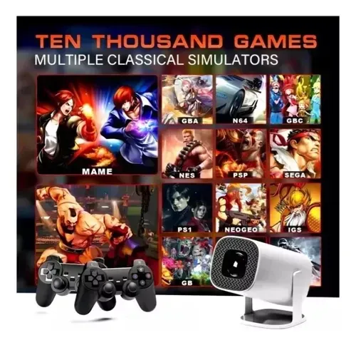 Proyector Android P30 Max Pro 4k Apps Juegos 2 Controles img #3