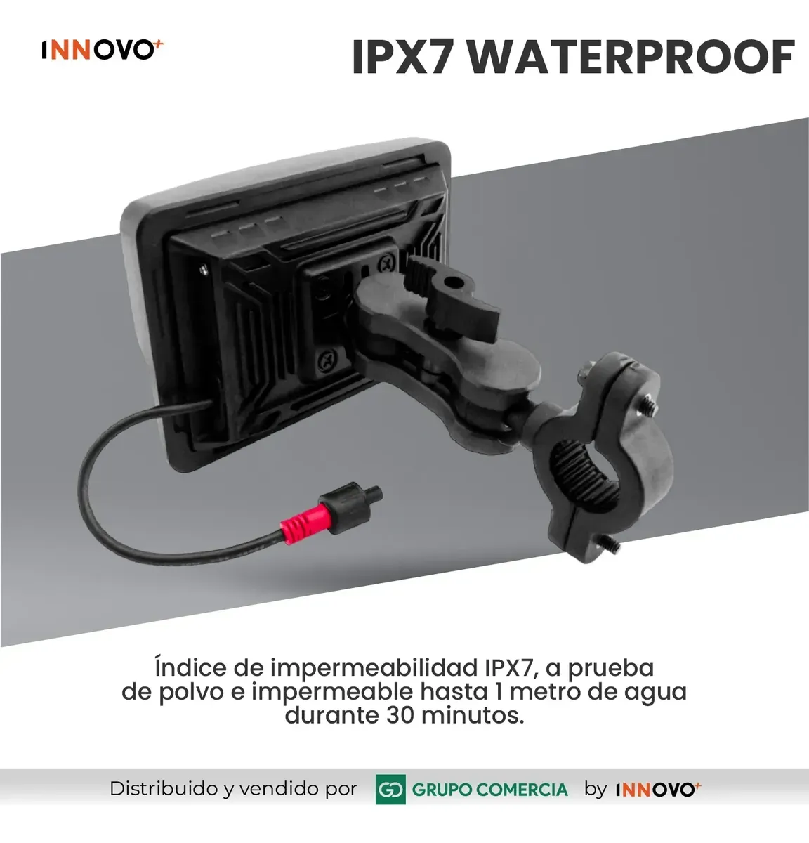 Pantalla Inteligente Para Moto 5 Carplay Android Cámaras Gps Negro img #5