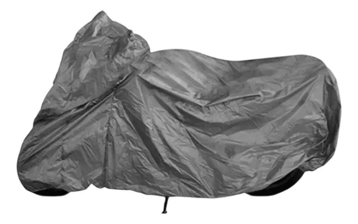 Funda Para Moto 100% Impermeable Interior Acolchado Protección Uv Y Anti-rayones Gris Gris img #1