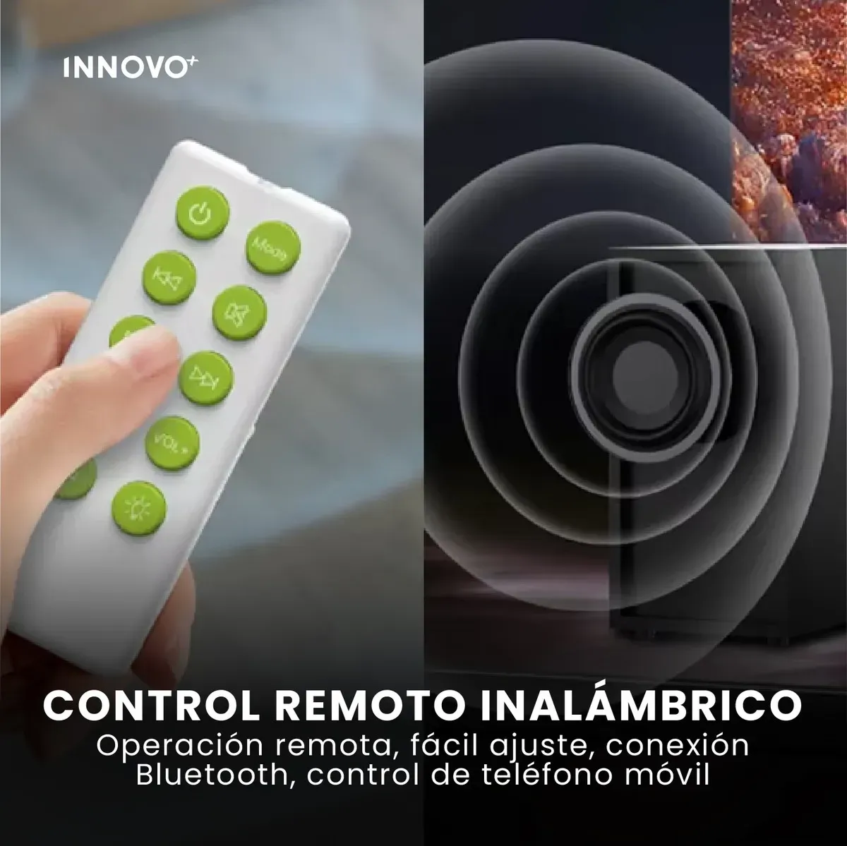 Teatro En Casa Subwoofer Bluetooth Bajos Profundos Barra Sonido Parlante Negro Negro img #4
