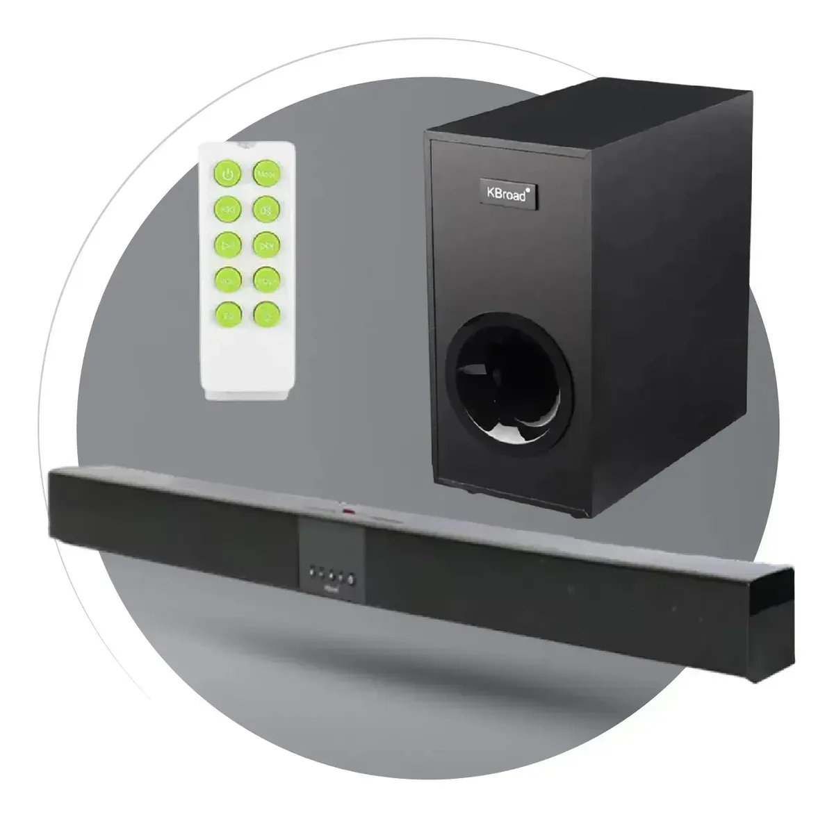 Teatro En Casa Subwoofer Bluetooth Bajos Profundos Barra Sonido Parlante Negro Negro img #7