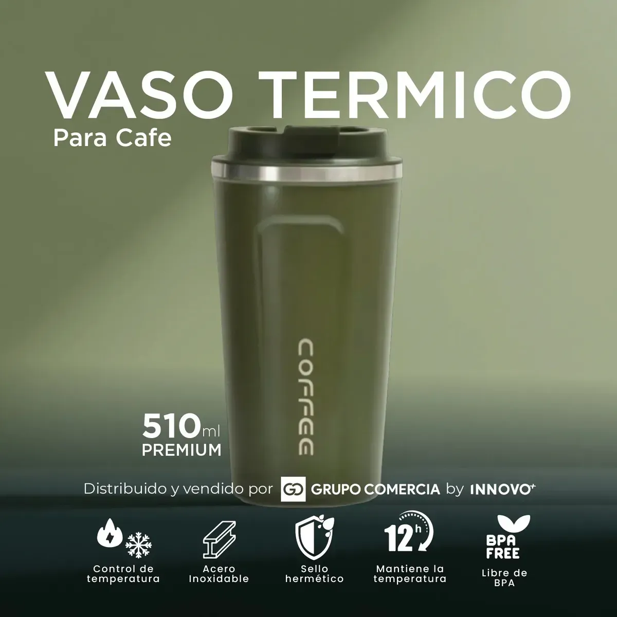 Mug Térmico Inteligente Edition 510ml Verde img #5