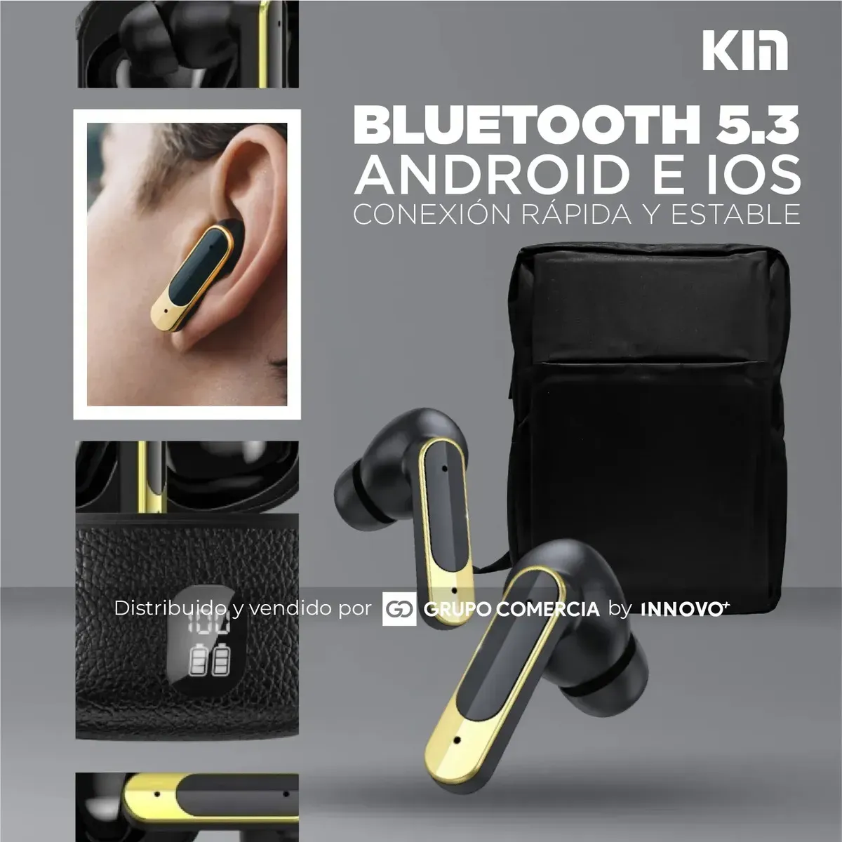 Morral Bolso Negro Compartimiento Laptop Con Audífonos Bluetooth Oxford img #7