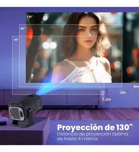 Mini Proyector Hy320 Mini Pro 4k Wifi Bluetooth Android 11 img #6