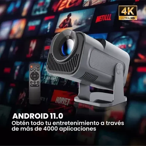 Mini Proyector Hy320 Mini Pro 4k Wifi Bluetooth Android 11 img #3