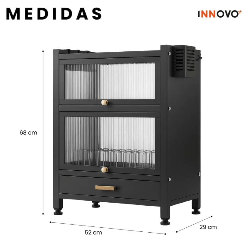 Organizador De Loza Con Escurridor + Set 6 Cuchillos Acero Inoxidable img #2