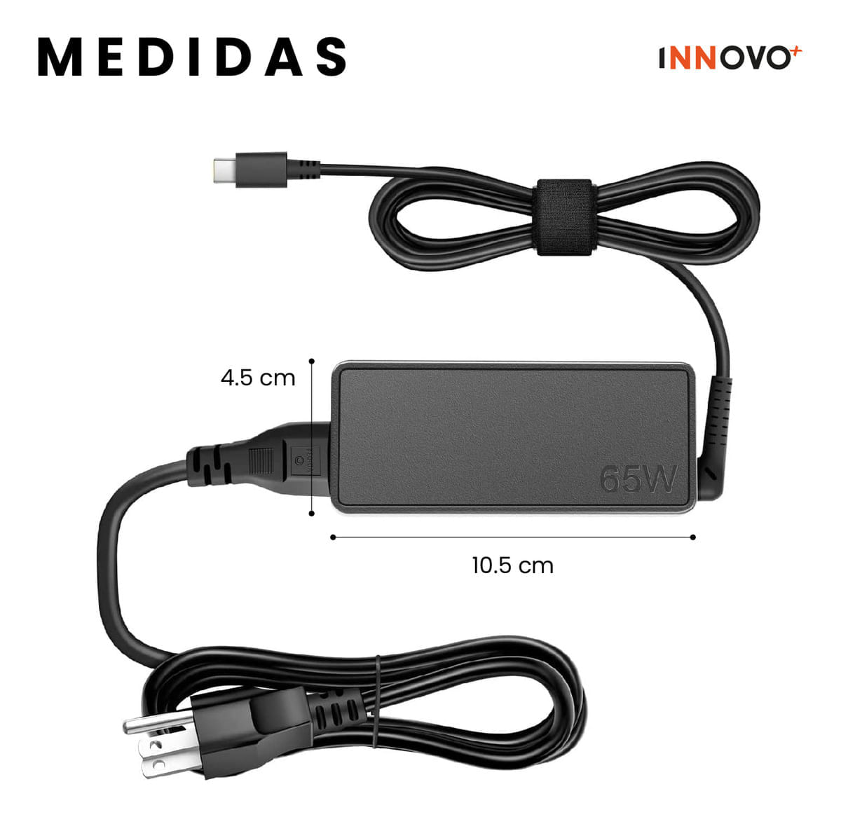 Cargador Laptop Universal Portátil Hasta 65w Tipo USB Con Lenovo Thinkpad img #2