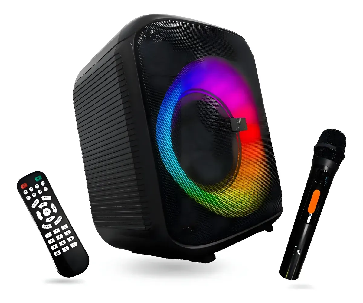 Parlante Volk Bluetooth Portátil 15.000 Pmpo Con Micrófono img #1
