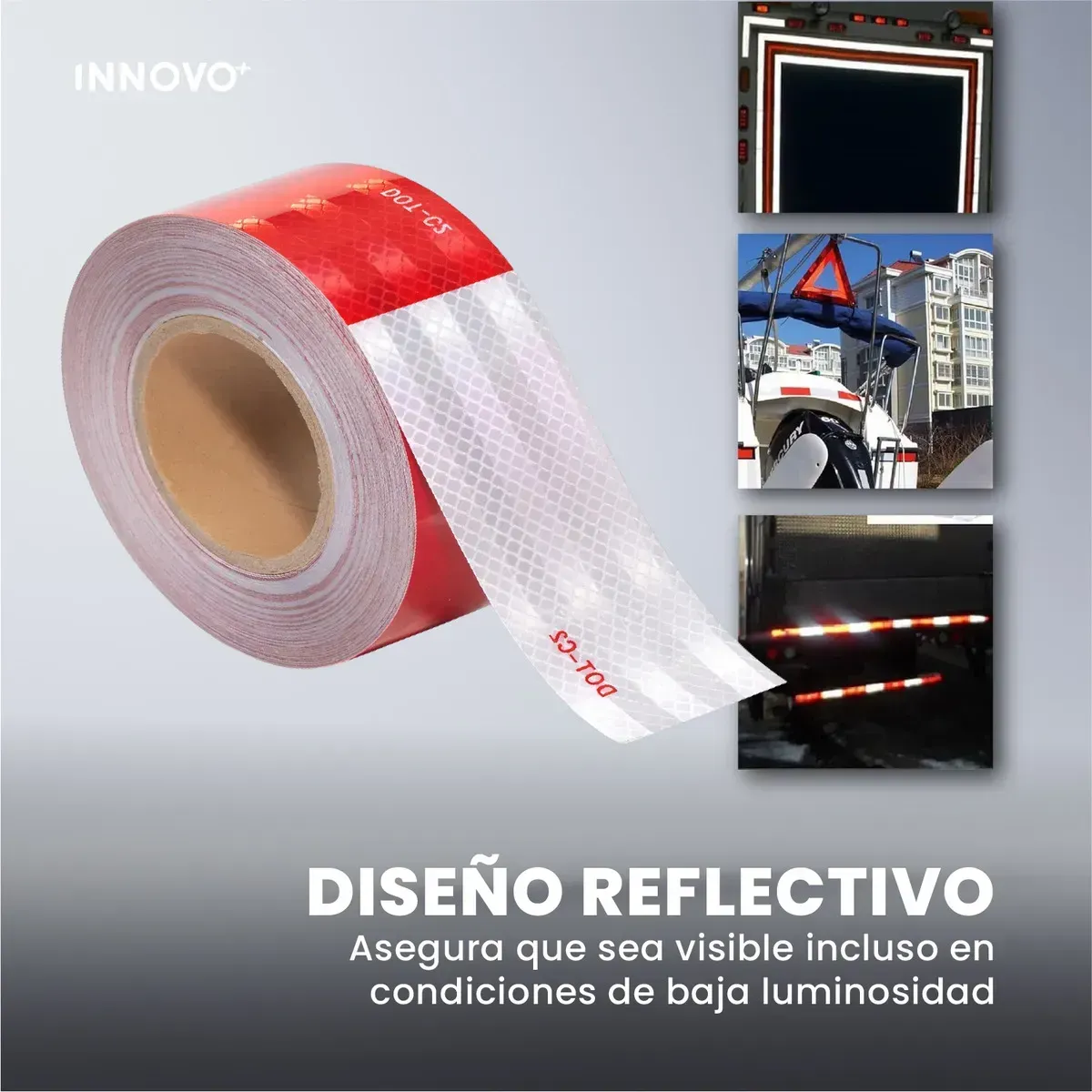 Cinta 3m Reflectiva Dot-c2 Reglamentaria 50m X 5cm - Máxima Visibilidad img #3